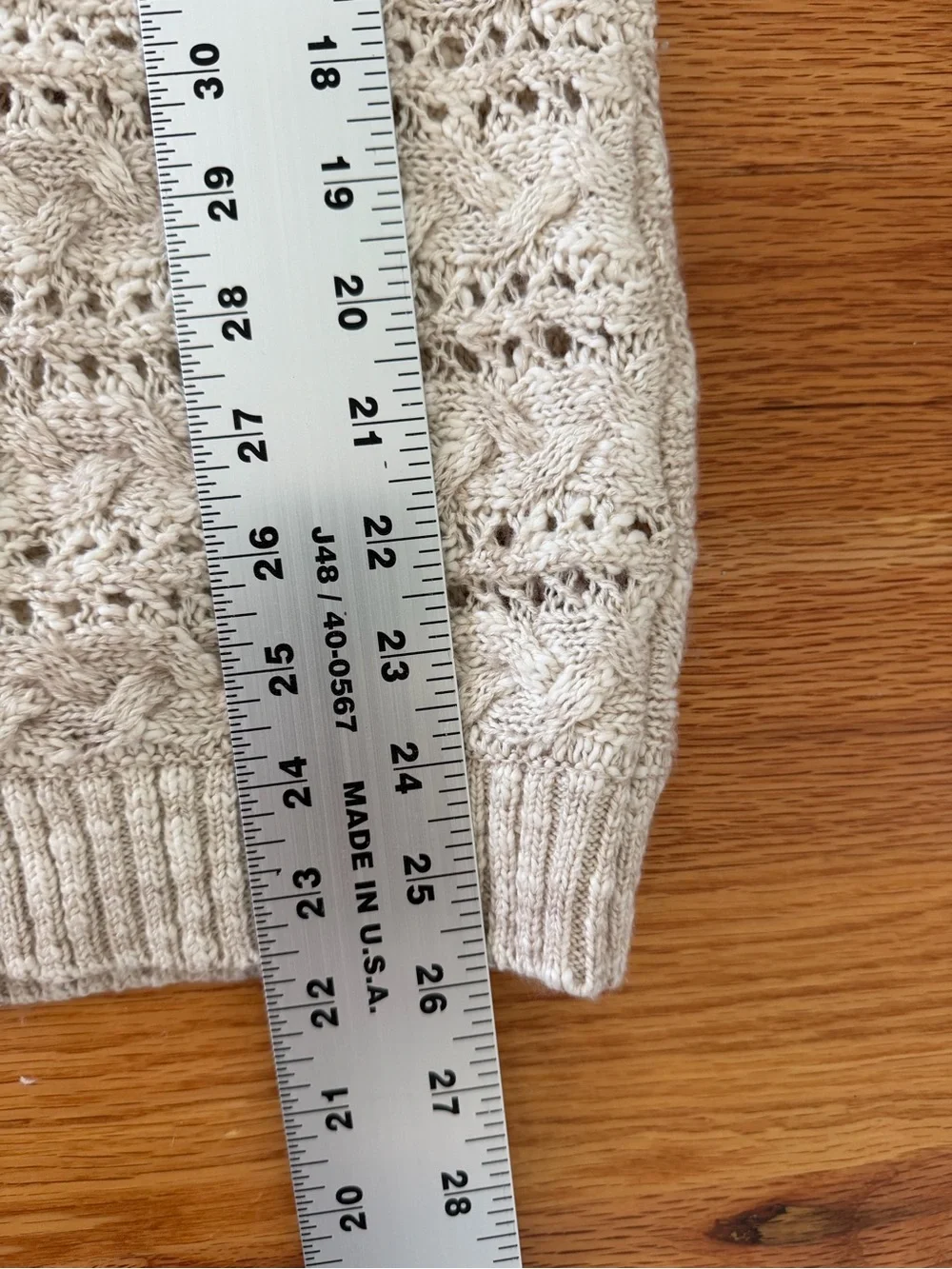 INC Interational Concepts Open Knit Sweater Women's Size Small Ivory NEW